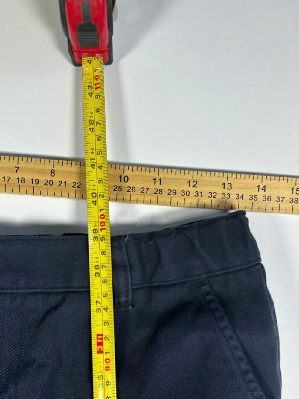 French Toast Flat‎ Front Pants Boys Size 18 Dark Navy Blue, Pre-Owned